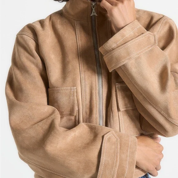 Maniere De Voir Nawel Suede Jacket - Picture 3 of 4